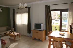 3 person family villa with sea view, queen bed, private facilities (shower), and breakfast